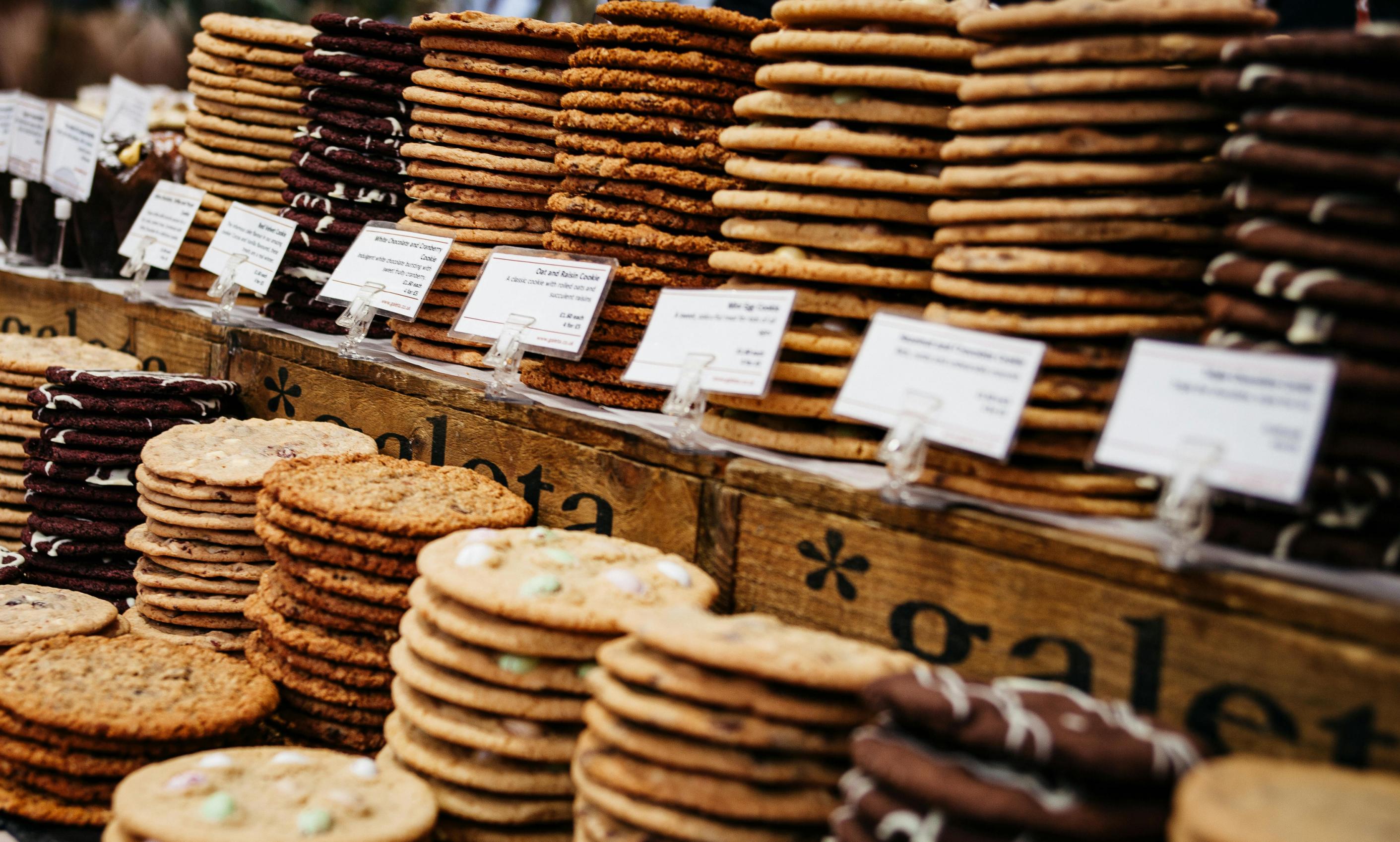 Vente de gâteaux sur les marchés